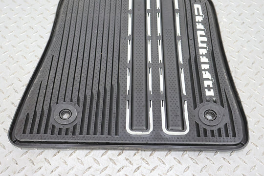 16-20 Chevy Camaro Coupe All Weather Floors Mats Set of 4 (Black/White Accents)