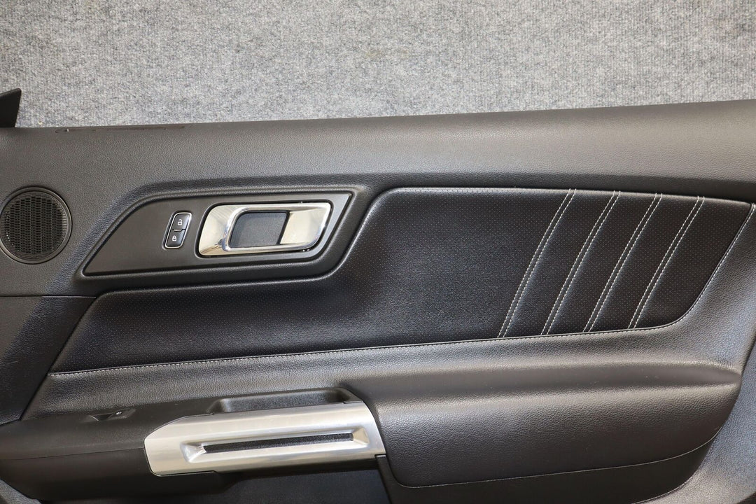 2015-2023 Ford Mustang Passenger Right Interior Door Trim Panel (Black Leather)