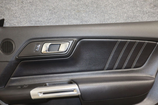 2015-2023 Ford Mustang Passenger Right Interior Door Trim Panel (Black Leather)