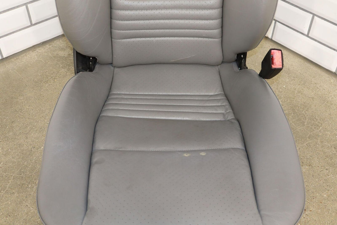 2003-2004 Porsche Boxster 986 Right Passenger Leather Seat (Gray Y1) Burn Marks