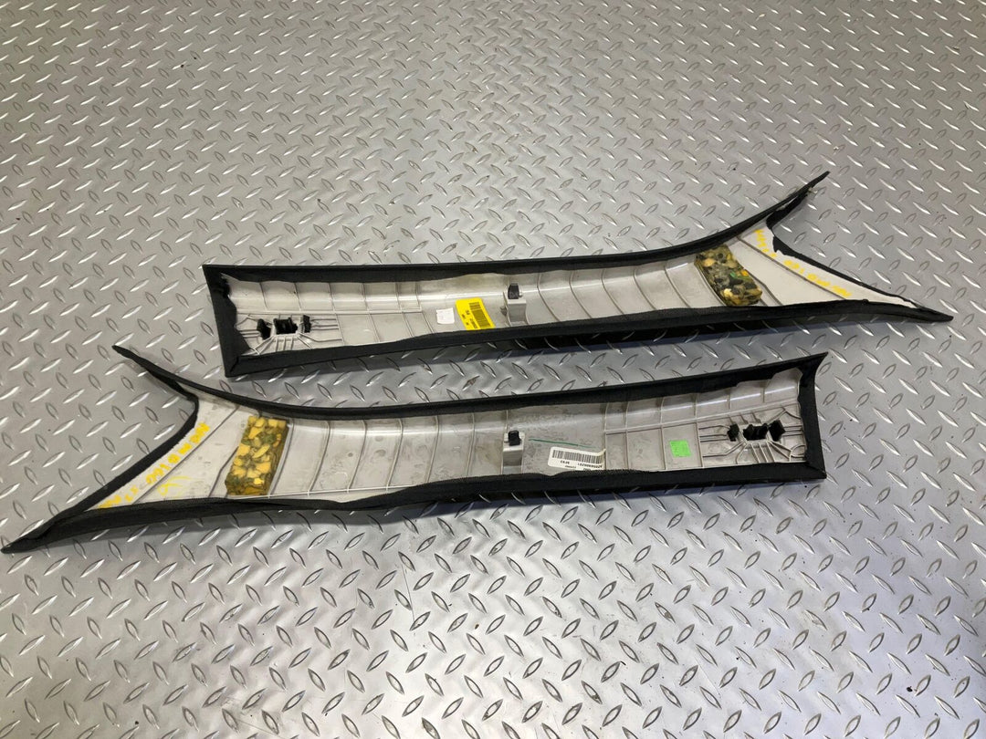 15-20 Mercedes C63s W205 Sedan Pair Left &Right A-Pillar Trim Panels (Black 811)