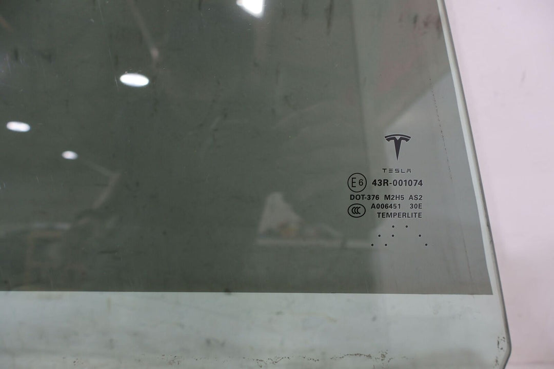 12-20 Tesla Model S Rear Right RH Door Window Glass (Self Tint) Glass Only