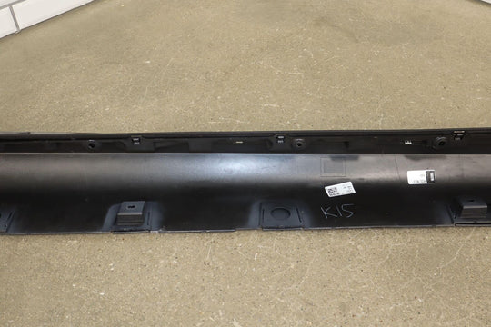 2021-2024 Tesla Model S Driver Left Rocker Molding / Side Skirt (Black SOLB)