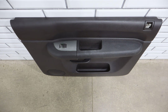 2010-2013 Chevy Silverado Crew Cab Right Rear Interior Door Trim Panel (Ebony)