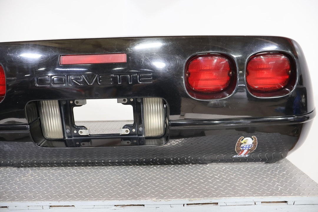 91-96 Chevy C4 Corvette REAR Bumper Cover W/ Lights&Foam (Black 41U) See Notes