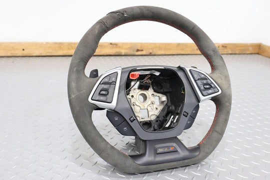 22 Chevy Camaro ZL1 Alcantara Flat Bottom Steering Wheel W/Paddle Shifters