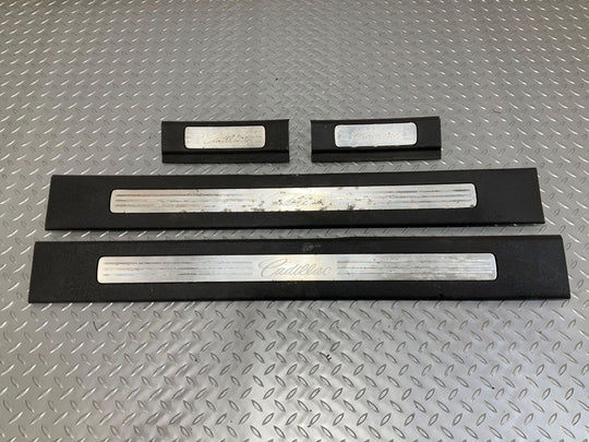 07-14 Cadillac Escalade SWB Door Sill Entry Plates Set Of 4(Aluminum/Black 19i)