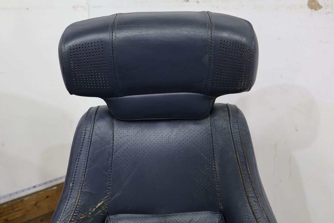 89-91 Mazda RX7 FC Convertible Pair LH&RH Leather Bucket Seats (Blue) Heavy Wear