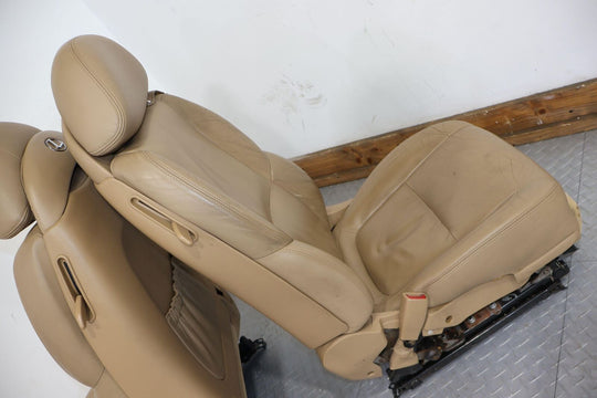 07-08 Lexus SC430 Leather Seat Set Front/Rear (Camel LA42) Power Tested (Notes)