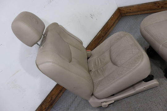 03-06 Cadillac Escalade ESV Yukon XL 2nd Row Leather Seats Set (Shale 15i) LWB