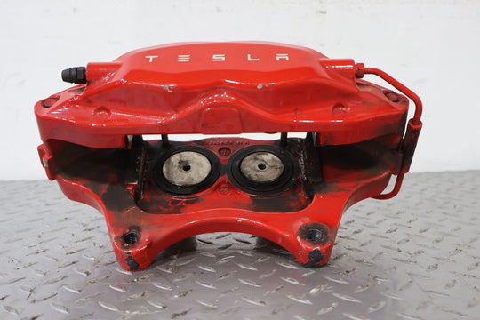 12-20 Tesla Model S Front Left LH Performance Brake Caliper (Red) 100K Miles