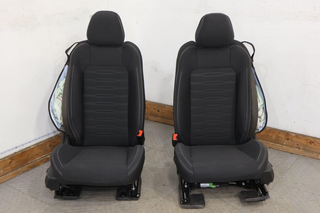 18-22 Ford Mustang Mach 1 Coupe Cloth OEM Seats Set (Ebony W1) Blown Bags