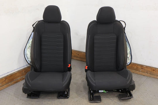 18-22 Ford Mustang Mach 1 Coupe Cloth OEM Seats Set (Ebony W1) Blown Bags