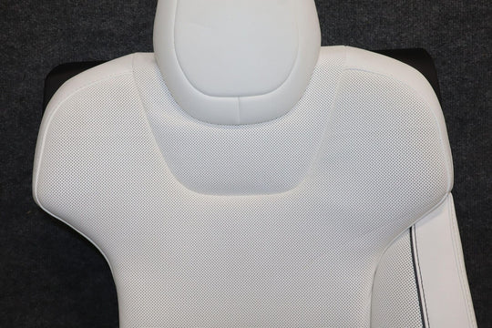 21-23 Telsa Model S Plaid Left LH Driver Rear Seat Upper Section (White)