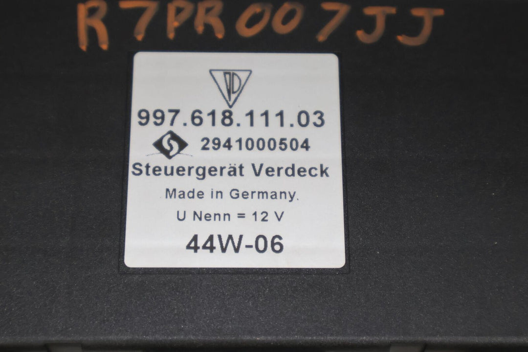 06-07 Porsche 911 997 Convertible Roof Top COntrol MOdule (99761811103 ) OEM