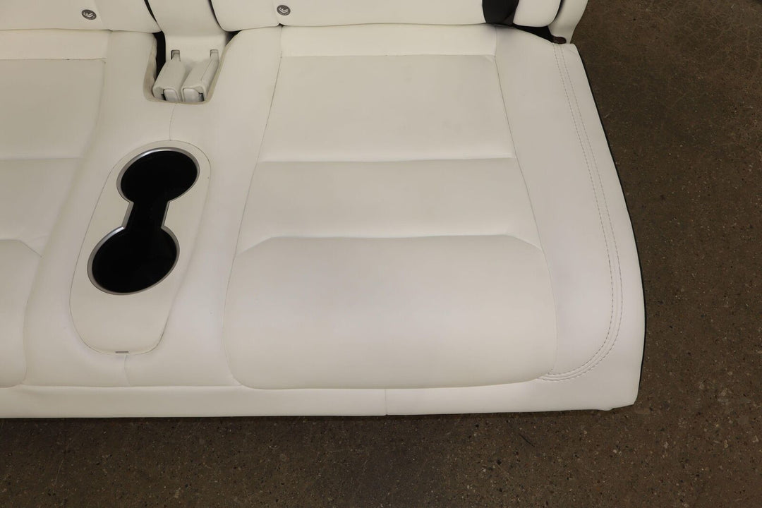 16-20 Tesla Model X Pair LH&RH 3rd Row Leather Seats (White UWT) Light Wear