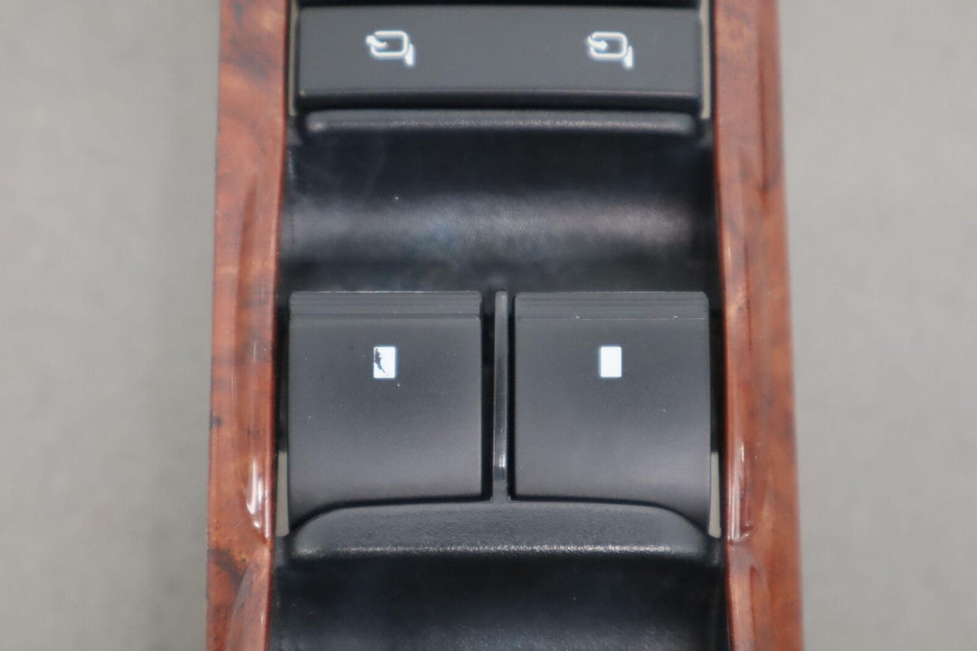 07-13 GMC Sierra Crew Cab Driver Left Master Window Switch Woodgrain Bezel