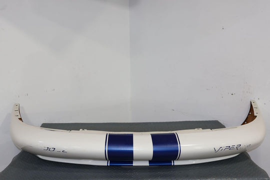 96-02 Dodge Viper RT/10 Rear OEM Bumper Cover (Stone White PW1 / Blue Stripes)