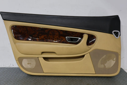 04-10 Bentley Continental GT Left LH Interior Door Trim Panel (Saffron Beluga)