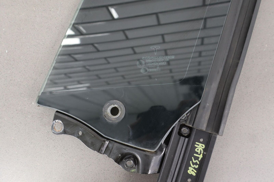 2016-2020 Tesla Model X Driver Left Front Vent Glass / Window OEM