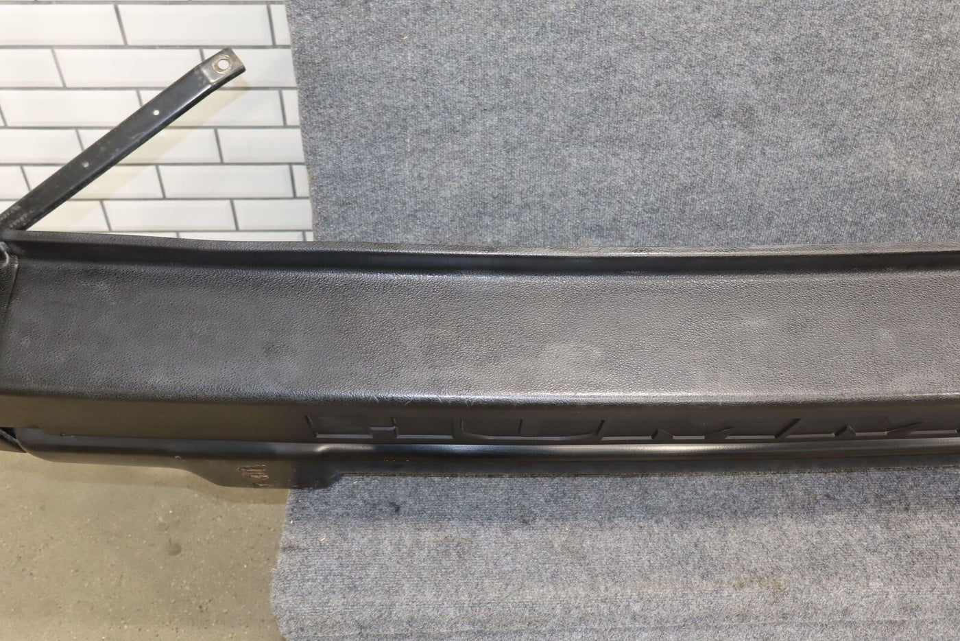 03-05 Hummer H2 OEM Rear Bumper Bar / End Caps (Textured Black) See Photos