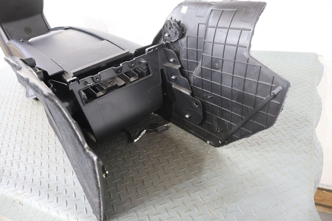 2016 Tesla Model S OEM Floor Center Console W/ Armrests (Black/Woodgrain)