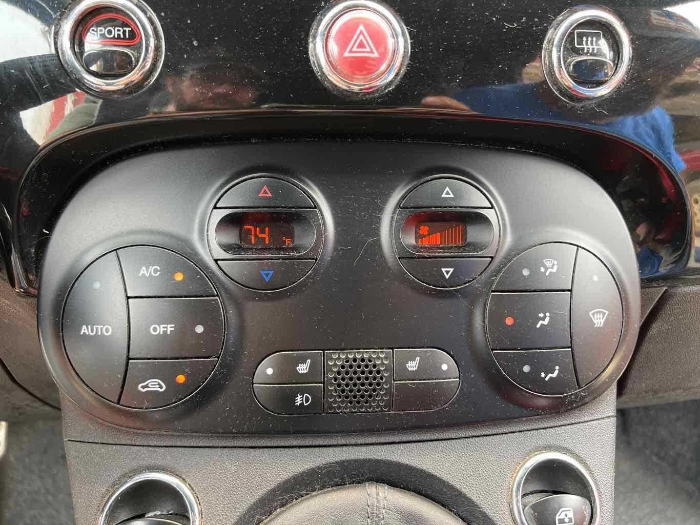 12-17 Fiat 500 Abarth Auto Temperature Climate Control (W/Black Bezel) Tested