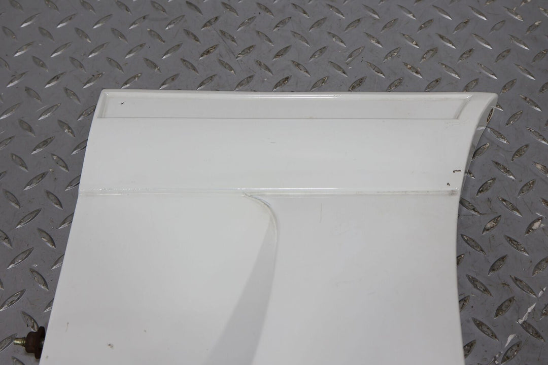 87-90 Ford Mustang GT Driver Left Fender Moulding (White Repaint) Cracked Tab