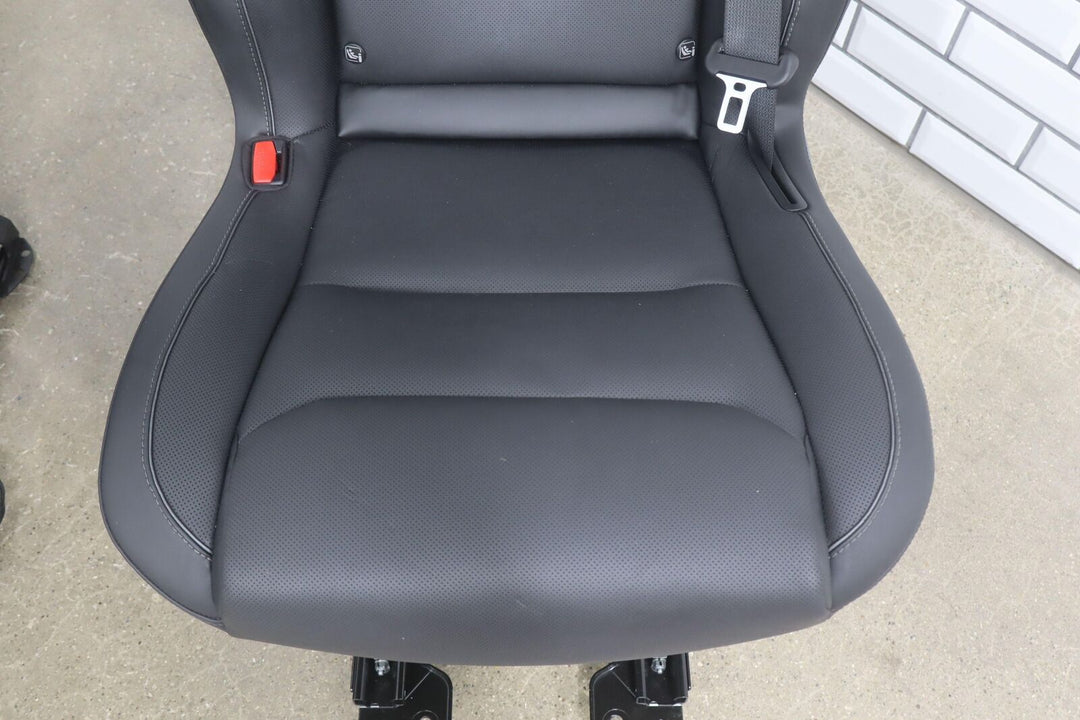 2021-2024 Tesla Model X Plaid 2nd Row Leather Seat Set (Left/Right) Black