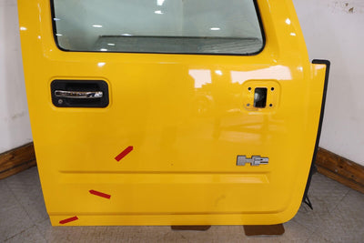 03-09 Hummer H2 Right RH Passenger Front Door W/ Glass (Yellow 79U) See Notes