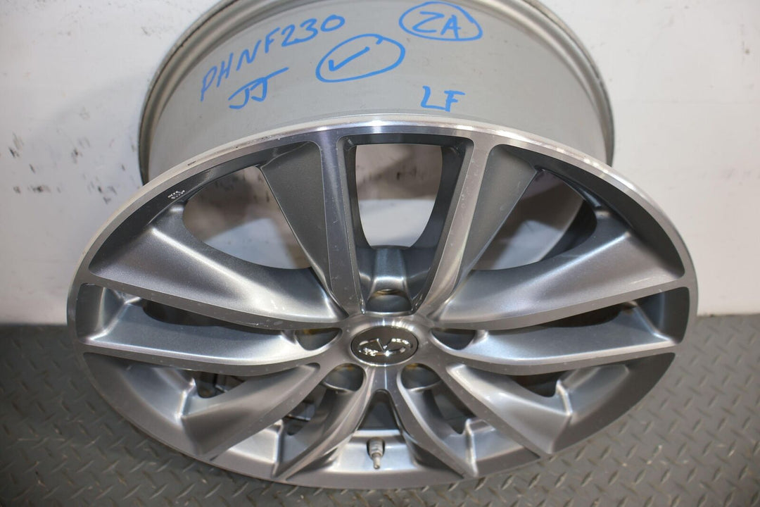 14-17 Infiniti Q50 17X7.5 OEM 5 V Spoke Wheels Set of 4 (Painted Silver)