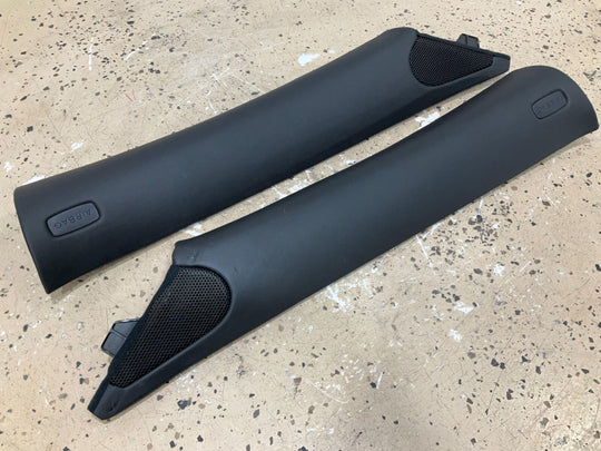 03-10 Bentley Continental GT Driver & Passenger Pair of A Pillar Trims (Black)