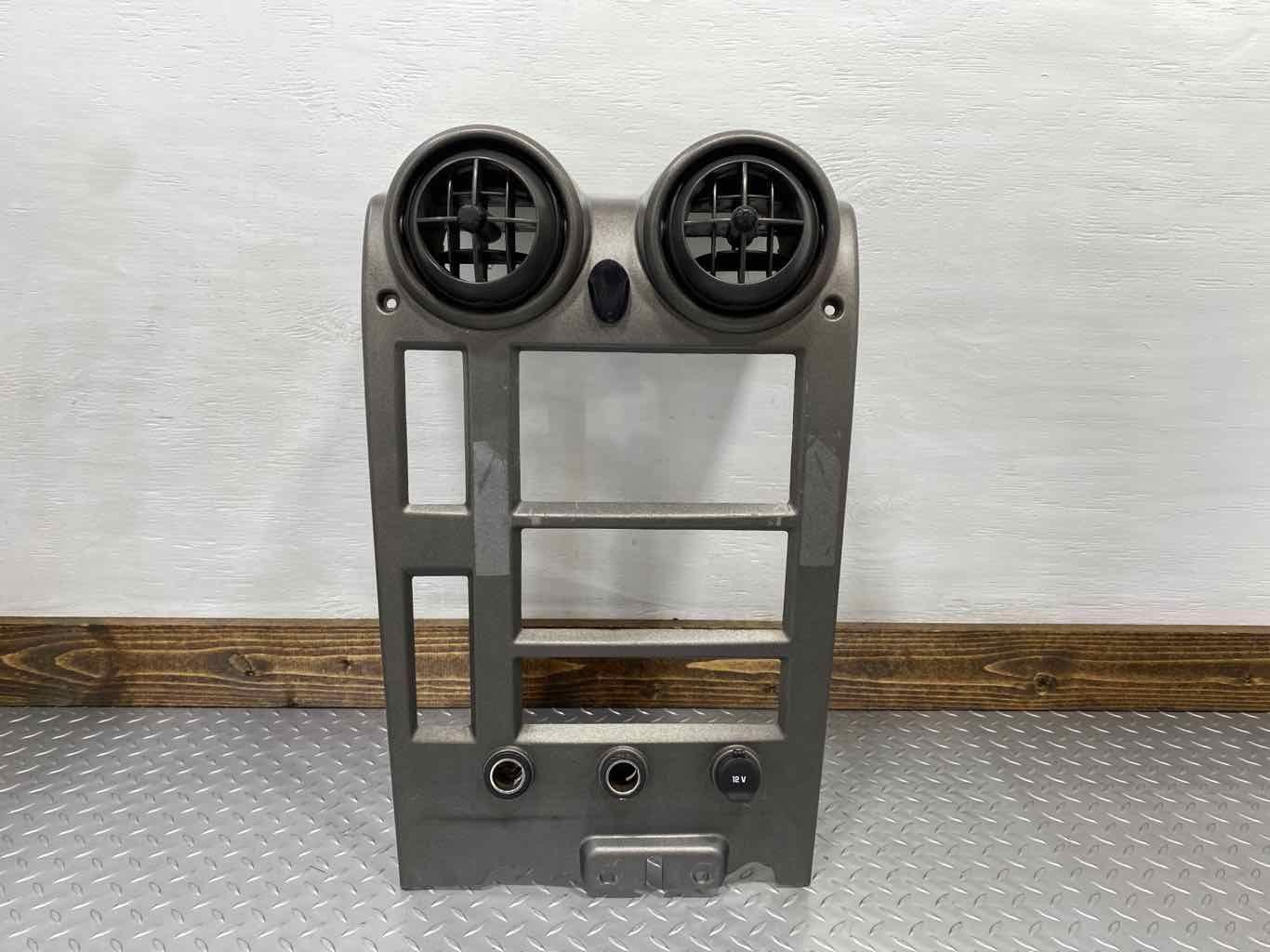 03-07 Hummer H2 Radio / Climate Control Trim Bezel W/ Vents (Silver) OEM