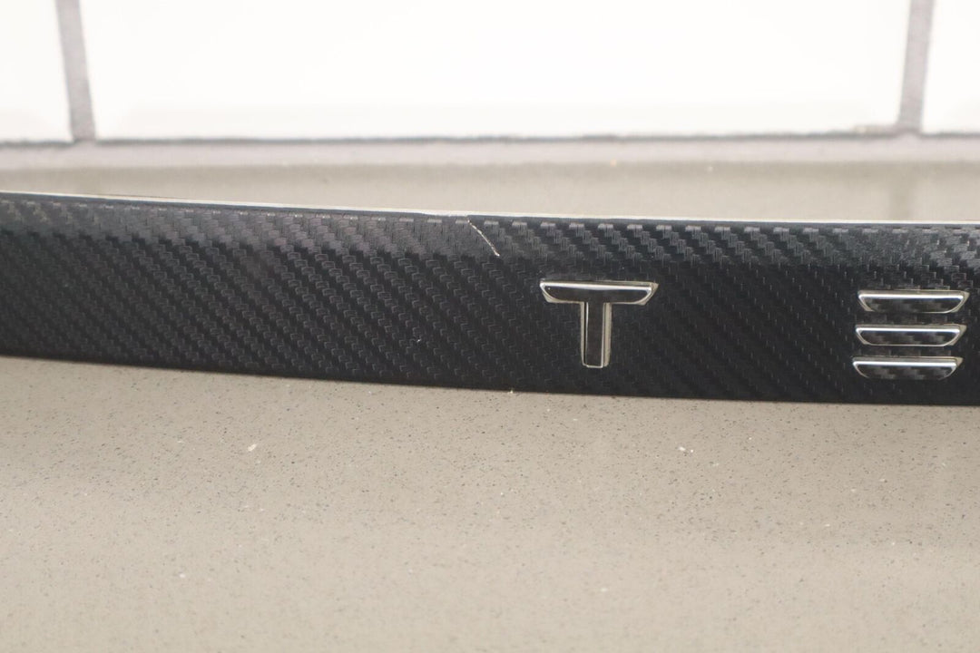 12-20 Tesla Model S Rear Tail Finish Panel (Carbon Wrapped Chrome) See Photos