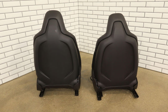 2016 Tesla Model S Gen 3 Black Leather Heated Seat Set (Front/Rear) OEM