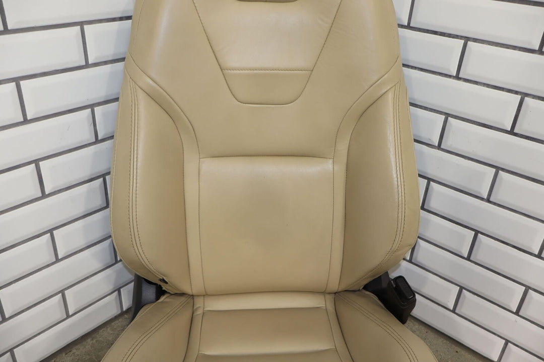 16-20 Tesla Model S Front Right Passenger Power Leather Seat (Tan) Tested