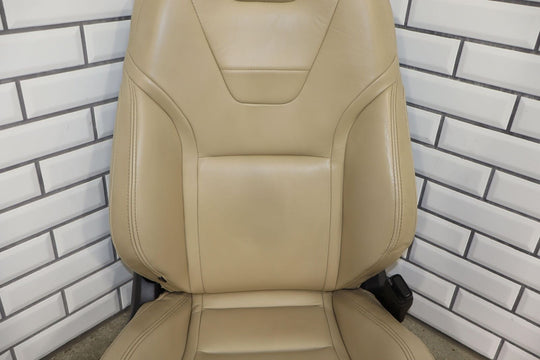 16-20 Tesla Model S Front Right Passenger Power Leather Seat (Tan) Tested