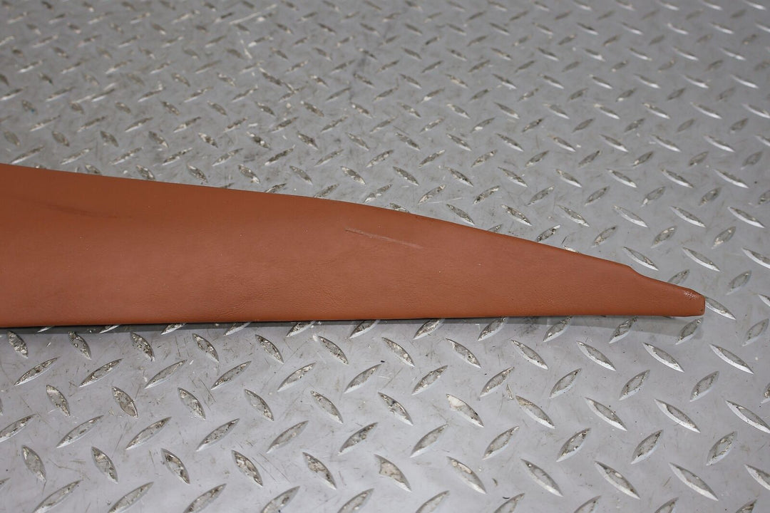 03-10 Bentley Continental GT Coupe Driver Left Leather C Pillar Trim (Cognac)