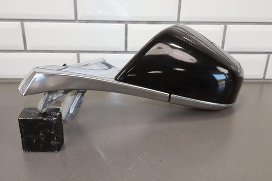 2012-2015 Tesla Model S Right RH Power Door Mirror (Black & Chrome) Tested