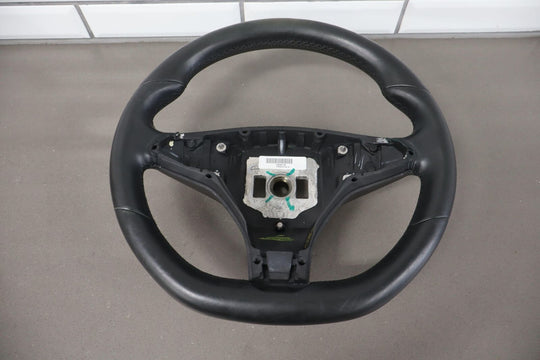 2012-2020 Tesla Model S / X Black Leather Steering Wheel (Non Heated)