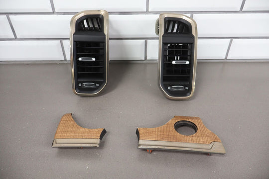 19-23 Ram 2500 3500 Longhorn Pair LH&RH Dash Vents W/ Gold & Woodgrain Trims