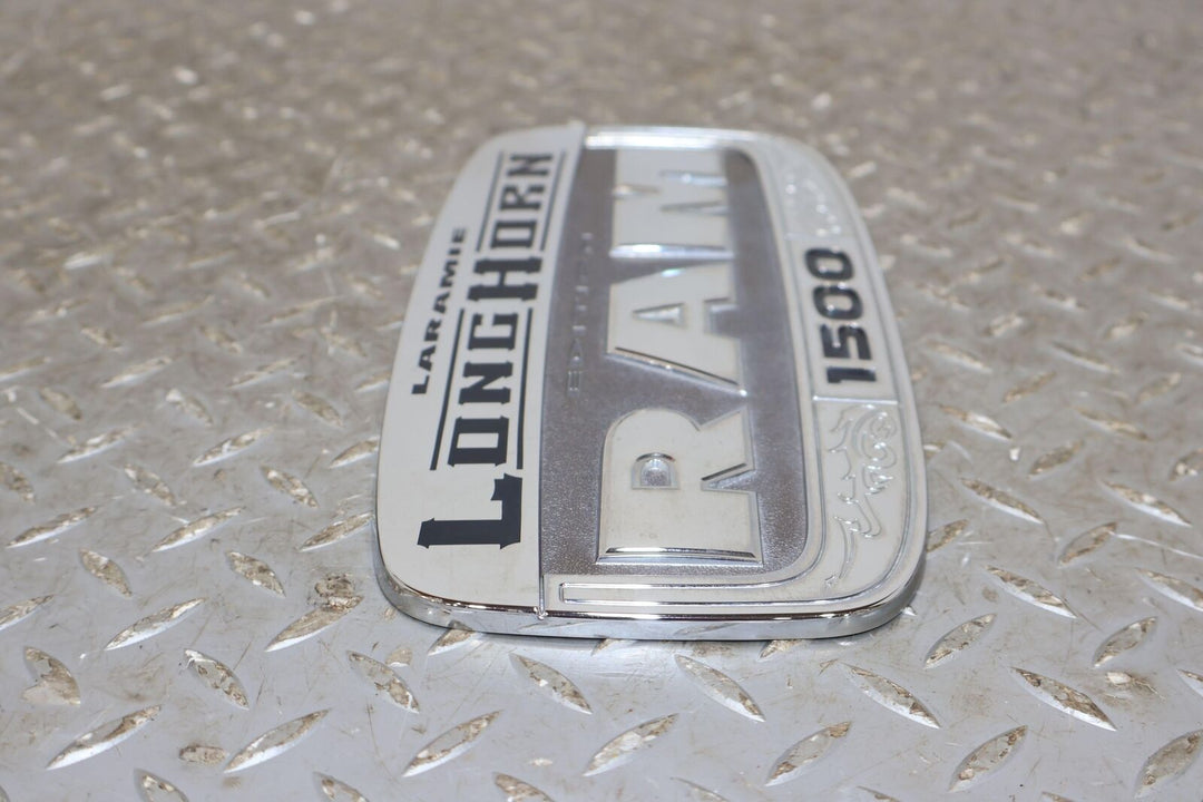 11-18 Ram 1500 RH Passenger Door Laramie Longhorn Chrome Emblem Badge Nameplate