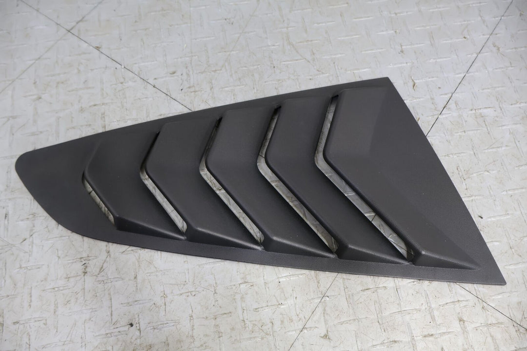 15-20 Ford Mustang Rear & Side Vent Window Louvres (Textured Black) W/Brackets