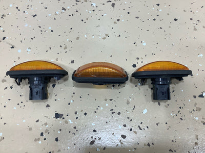 03-09 Hummer H2 OEM Front Marker Light Set (3 Piece) Amber