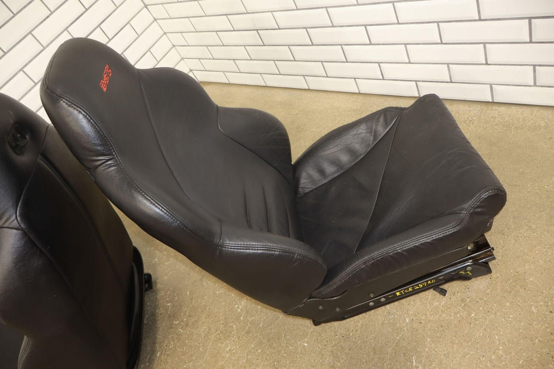 95-96 C4 Corvette Pair LH&RH Leather Bucket Seats Collector's Edition Black