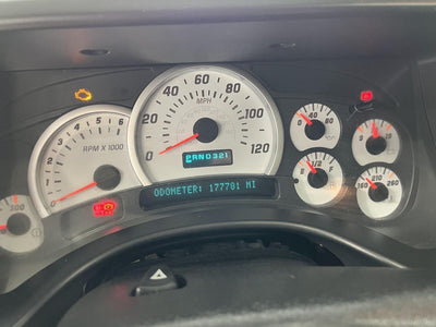 2004 Hummer H2 Speedometer Cluster 120MPH White Face Gauges Untested