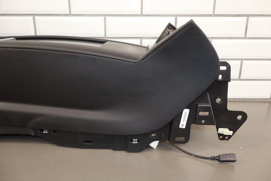 16-20 Tesla Model X OEM Center Floor Console W/ Arm Rest (Black & White UWT)