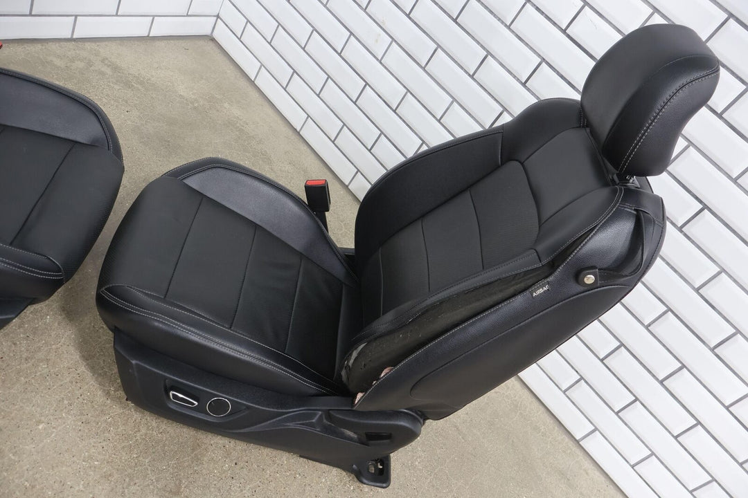 15-17 Ford Mustang GT Coupe Heated/Cooled Leather Seats Set (Ebony) Blown Bags