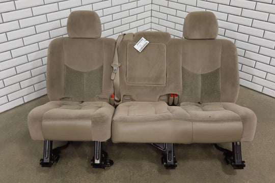 03-06 Chevy Tahoe 2nd Row Cloth Bench Seat (Tan) See Photos/Description