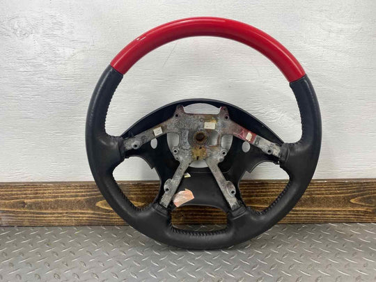 02-03 Ford Thunderbird Leather Steering Wheel (Colorado Red/Black) See Notes